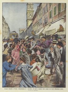 A pármai gyereksztrájk, a varrónők és a kalaposok uszodáinak bemutatója egészen komikus eszközökkel véget ért